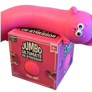Crazy Fun Pink Jumbo Ultimate De-Stressor Squeezy Kitten & Ball Fidget Squishy